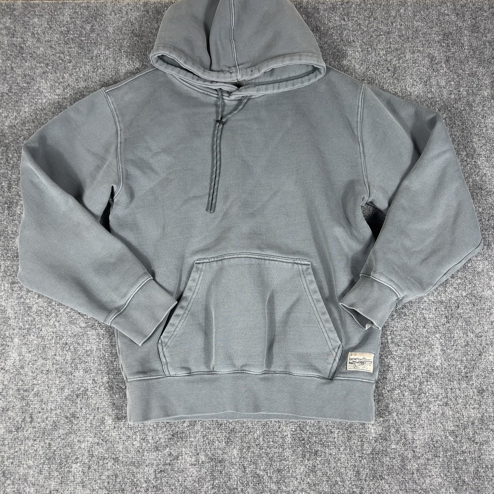 Roark Mens Small Gray Hoodie Pullover Sweatshirt Adventure Fleece Outdoor Casual